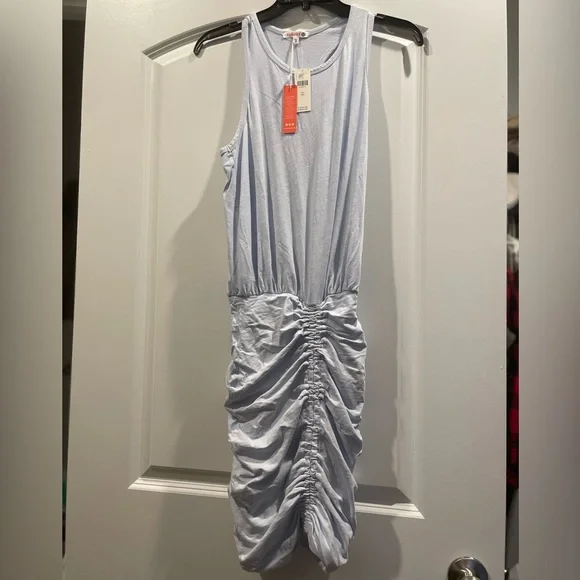 Sundry Ruched Racerback Dress - Picture 7 of 8